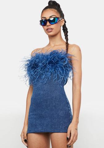 Wild Babe Strapless Mini Dress