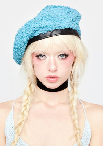 Teal Fawn Beret