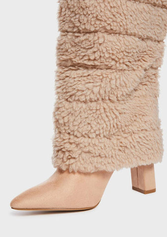 Tan The Lavish Life Faux Fur Boots