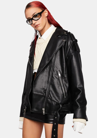 Deja Vu Oversized Moto Jacket