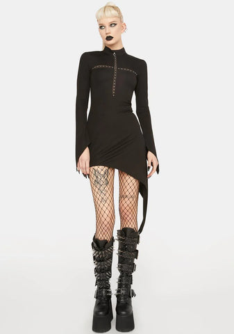 Asymmetrical Mini Dress