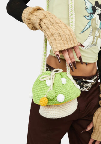 Fantasy Mushroom Crochet Bag