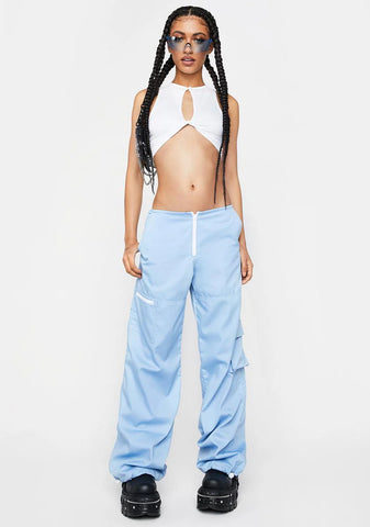 Cotton Drill Blue Xander Cargo Trousers