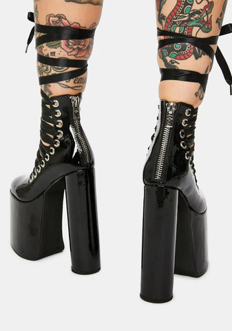 Dark Euphoria Platform Heels