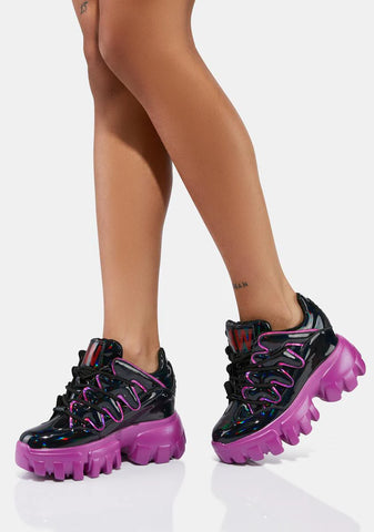 Wicked Soursop Low Top Wedge Sneakers