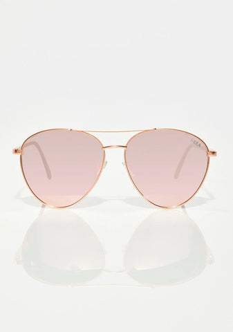 Rose Charlie Aviator Sunglasses