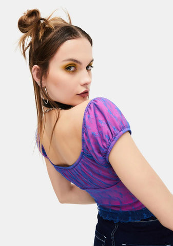 My Own Rhythm Lace Crop Top