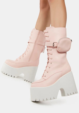 Sweet Grand March Pocket Platform Boots
