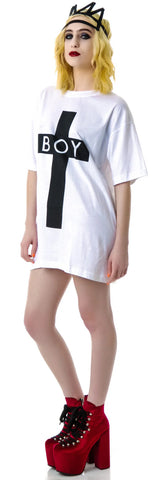x BOY London Boy Cross Oversized Tee - Black
