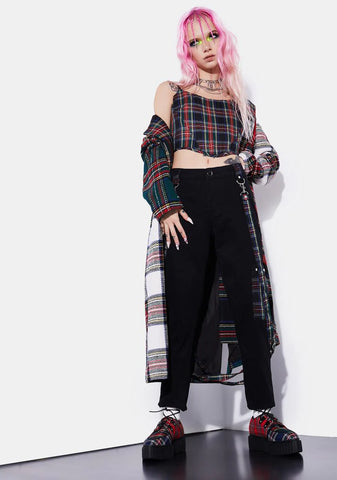 Riot Squad Mixed Plaid Pants