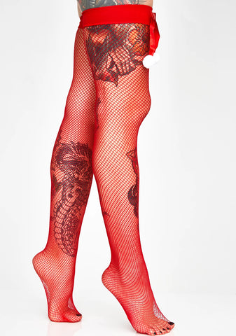 All Wrapped Up Fishnet Stockings