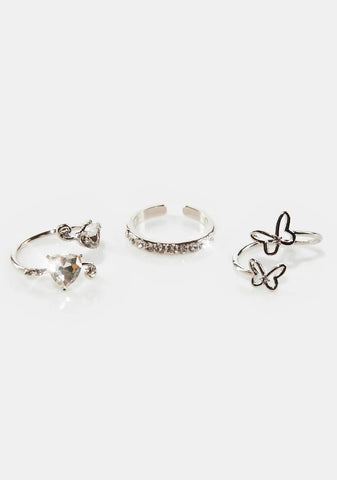 Youthful Three-Piece Ring Set