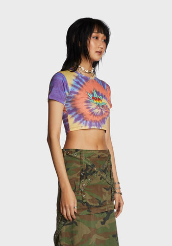 420 Tie Dye Weed Tee