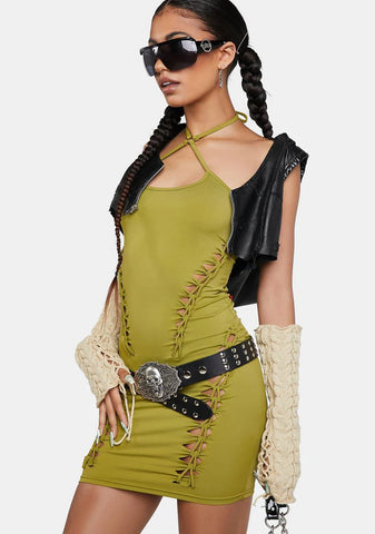 At Ease Cut-Out Mini Dress