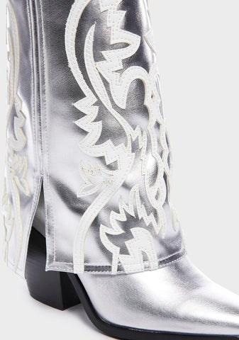 Silver Esperanza Cowboy Boots