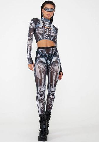 Exx Machina Sheer Leggings