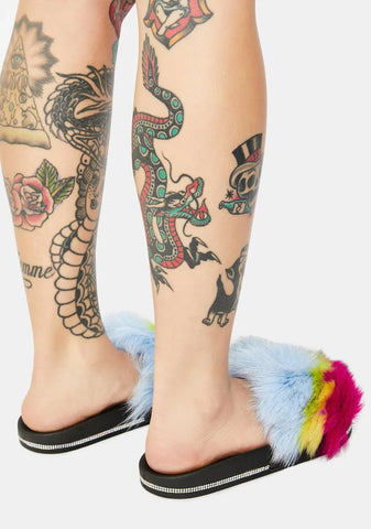 Can You Hang Faux Fur Slide Sandals