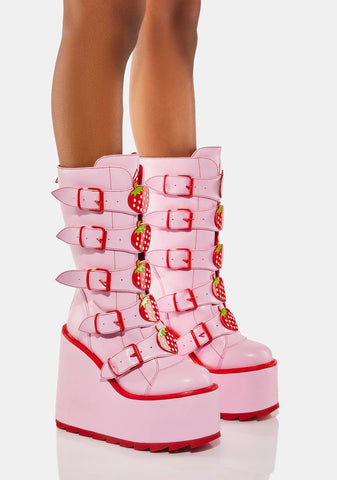 Pink Dune Strawberry Boots
