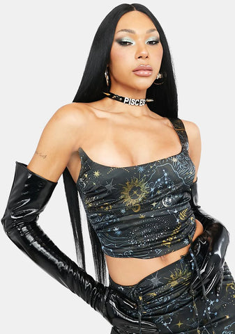 Guide My Life Printed Corset