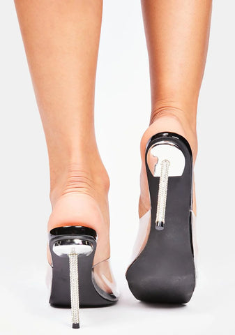 Where You Wanna Be Clear Heels