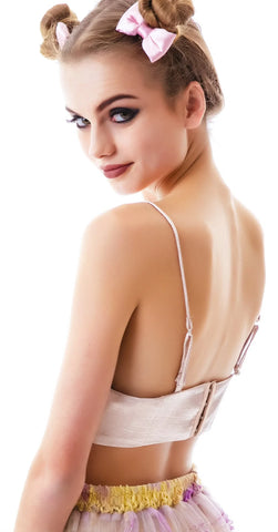 Romance Satin Bralette - White