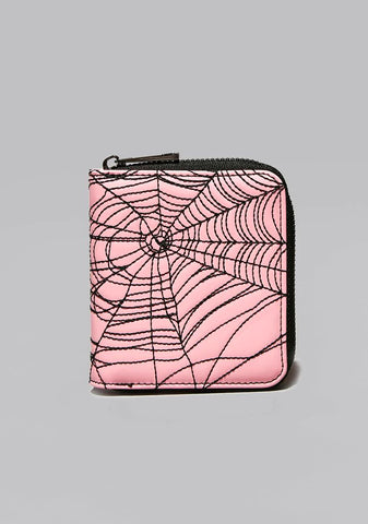 Lady Raven's Night Embroidered Wallet