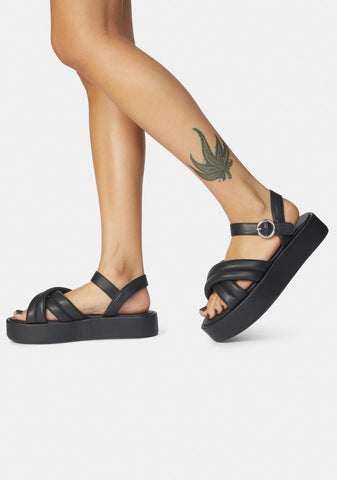 Black Kelsi Sandals