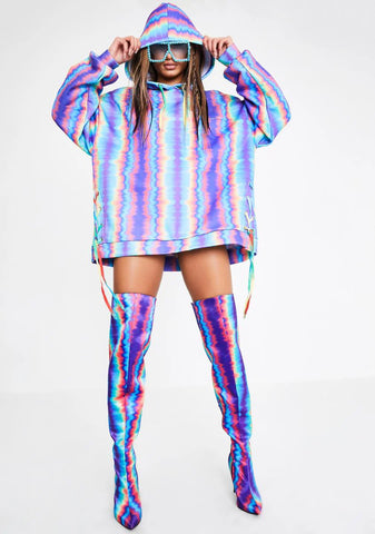 Hypnotic Mist Oversized Hoodie