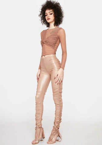 Latte Feelin' Spicy Ruched Pants