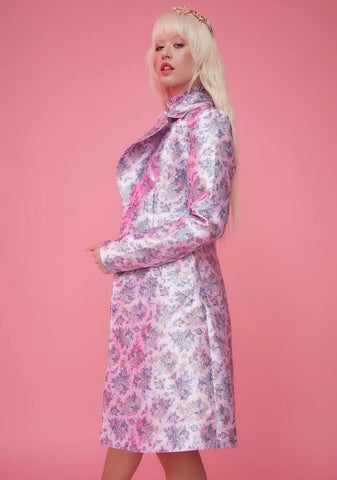 Are We Human Dragon Print Coat