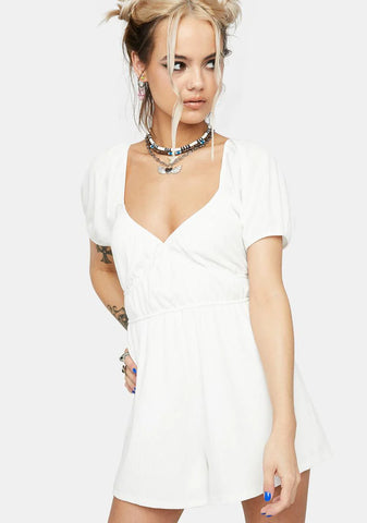 Lost In Spring Short Sleeve Romper