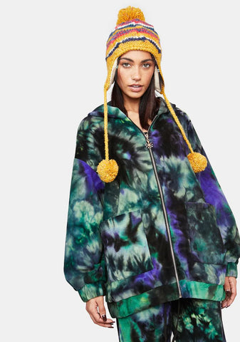 Ripple Effect Tie Dye Hoodie