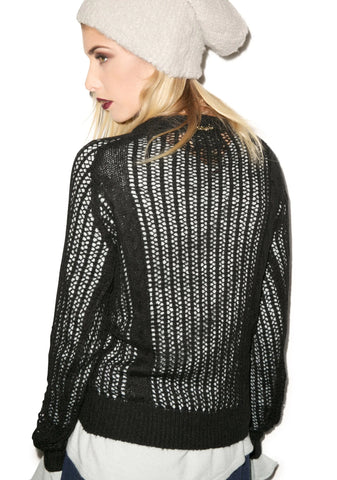 Bow Party Sweater - Black