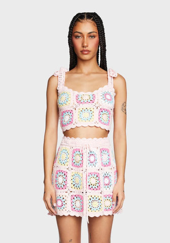 Soaked In Sunshine Crochet Tank