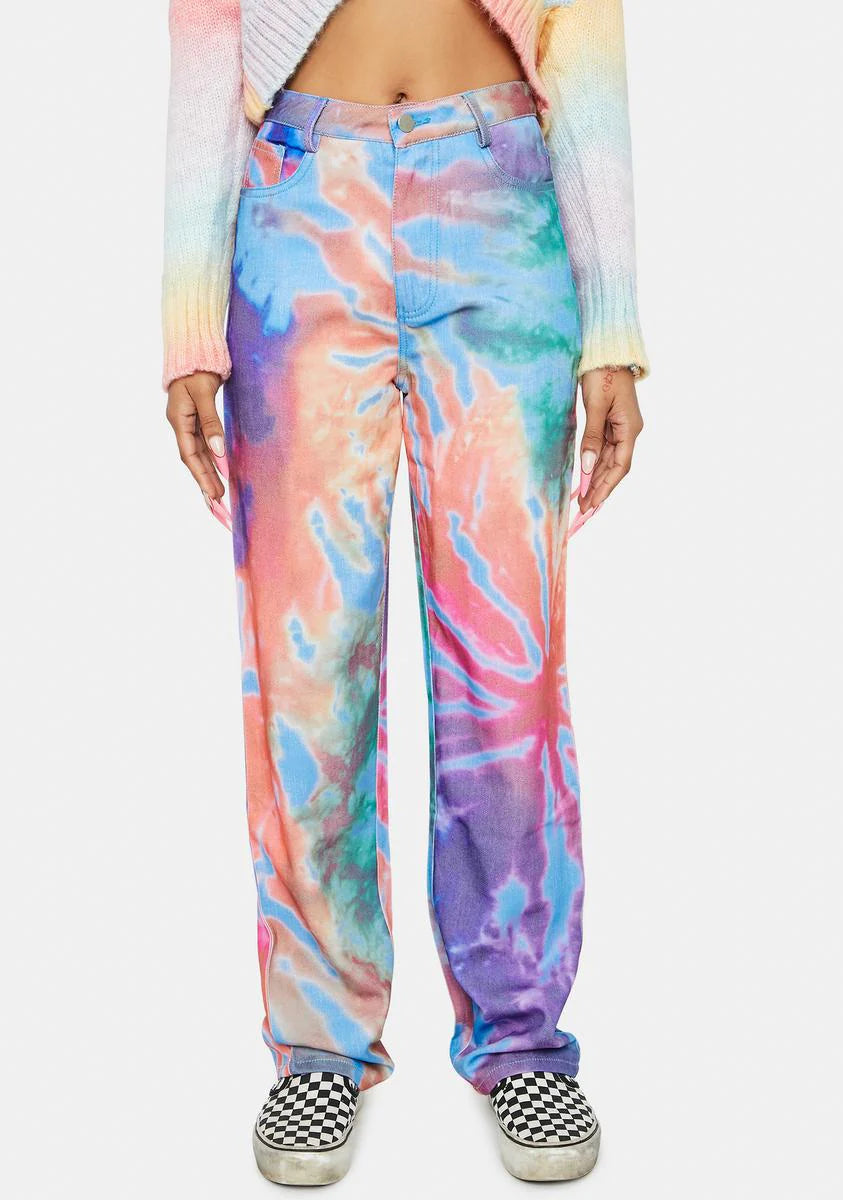 Not Even Sorry Tie Dye Jeans