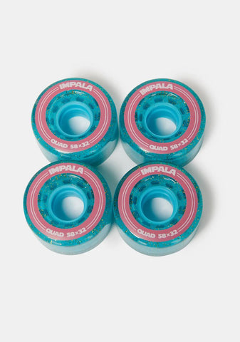 Holographic Glitter 4 Pack Quad Wheels