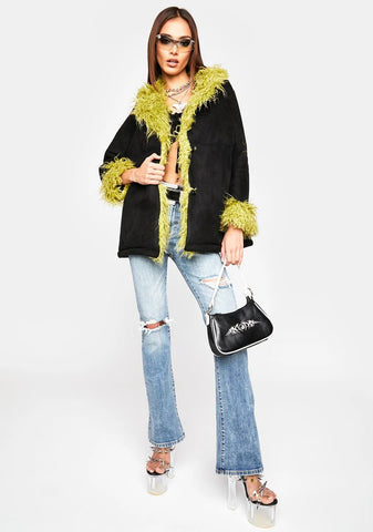 Everyday Y2k Faux Fur Jacket