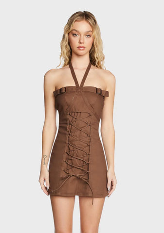 Madeline Lace Up Dress
