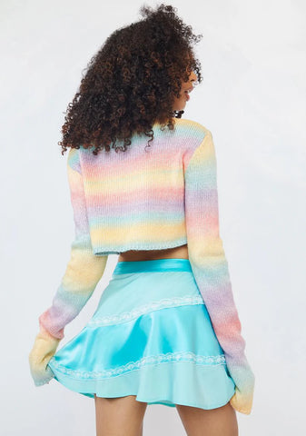 Aqua Gonna Have Fun Mini Skirt