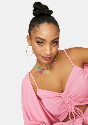 Smells So Sweet Flower Charm Necklace