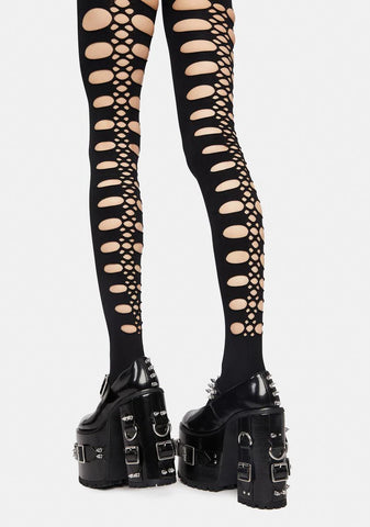 The Whole Truth Cutout Tights