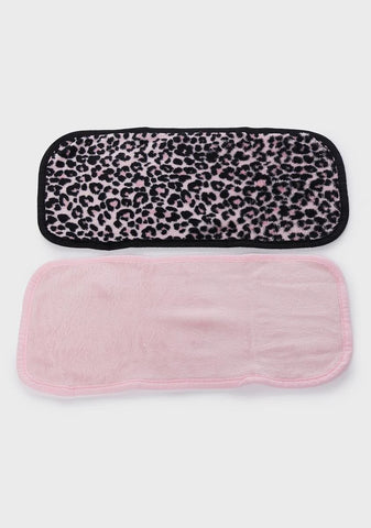 Erase Your Face 2-Pc. Leopard And Blush Makeup Removing Cloths