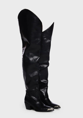 Ria Thigh High Cowboy Boots