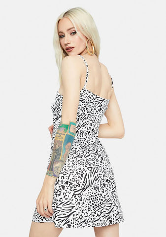 Wild Fears Animal Print Tank Dress