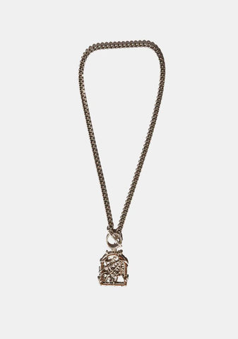 Twisted Lies Spider Necklace