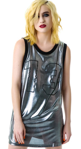 Unlucky 13 Jersey Tank - Gold