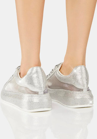 Azure-2 Rhinestone Sneakers