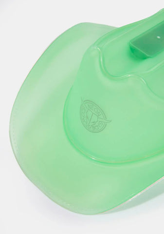 Green Light Up Cowboy Hat