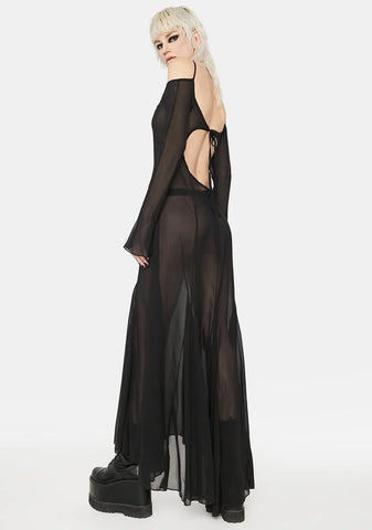 Blackout Leave You Wondering Maxi Dress