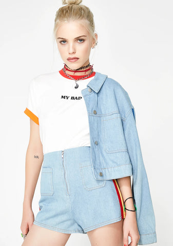 Talk That Trash Denim Shorts